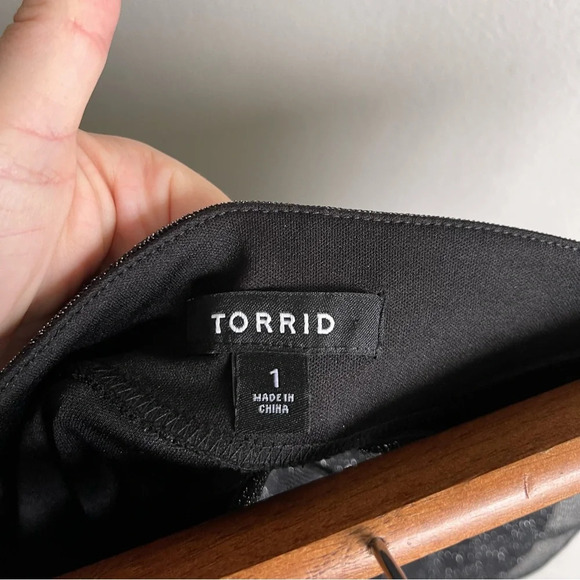 Torrid Knit Glitter Lurex Surplice Peplum Top & pencil skirt women’s 2X Skirt 1X - Picture 15 of 16